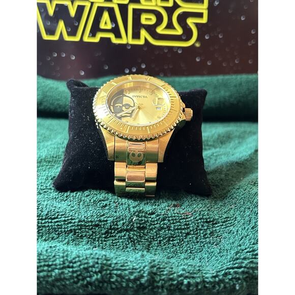 Invicta Star Wars C-3PO Limited Edition 47mm Automatic NH35A  Invicta Star Wars C-3PO Limited Edition 47mm Automatic NH35A Gold Tone Watch 261